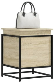 Contenitore Con Coperchio Rovere Sonoma 40x40x51,5cm Truciolato /