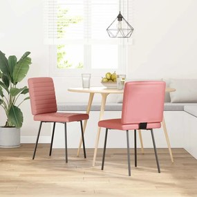 Sedie Da Pranzo 2 Pz Rosa İn Similpelle /