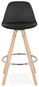 Sgabello da bar nero, altezza seduta 64 cm Anau - Kokoon