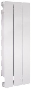 Radiatore acqua calda PRODIGE MODERN in alluminio, 3 elementi, interasse 700 mm, neutral white