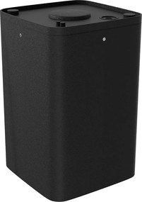 Plafoniera da soffitto E27 Quadrata IP54 in Alluminio - Nera