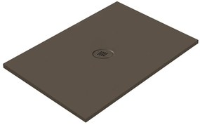 Piatto doccia in ceramica extra slim caffè L 120 x L 90 cm