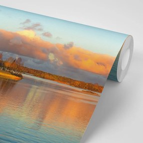 Carta da parati – Tramonto sul lago