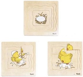 Puzzle multistrato - la vita della gallina