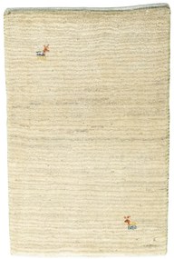 Gabbeh Tappeto persiano 90x60 Beige (Iran) Annodato A Mano