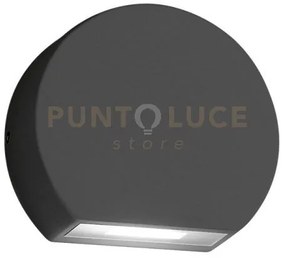 Ges891c- segnapassi antracite a led 3000k 460lm 5w ip54 9,8cm allum...