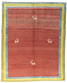 Gabbeh Tappeto 220x270 Rosso (Iran) Annodato A Mano