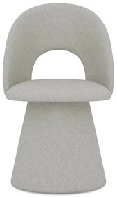 Sedia da pranzo grigio chiaro in imbottito Kalo – Makamii