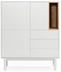 Cassettiera color crema 100x120x40 cm Corvo – Teulat