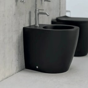 Bidet a Terra Ercos Nero Opaco "Kite"