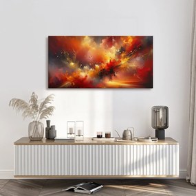 Quadro su tela – Tempesta astratta ardente