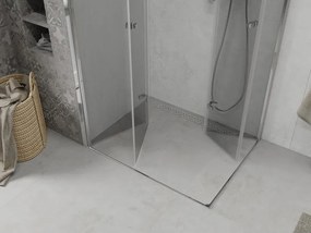 Mexen Lima Duo cabina doccia pieghevole 90 x 70 cm, trasparente, cromo - 856-090-070-02-00