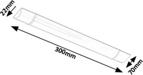 Rabalux 1450 - Luce LED sotto il mobile da cucina BATTEN LED/10W/230V bianco 800 lm