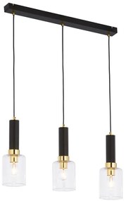 Jupiter 1866 - TU3 - Lampadario a sospensione con filo TULUZA 3xE27/60W/230V oro