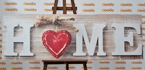 Stampa su tela – Con scritta Home
