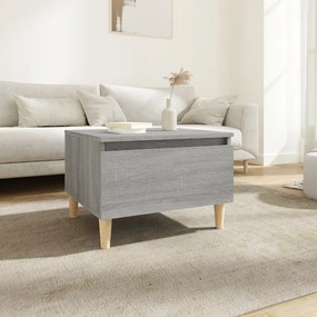 Tavolino Grigio Sonoma 50x46x35 Cm İn Legno Multistrato /