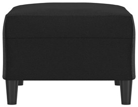 Poggiapiedi nero 70x55x41 cm in similpelle