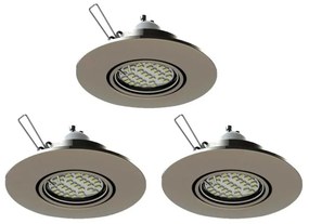Eglo 78705 - SET 3x Lampada LED da incasso PENETO 1xGU10/3,3W/230V cromo