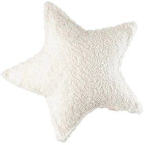 Cuscino per divano da bambini color crema con rivestimento in bouclé Star – Wigiwama