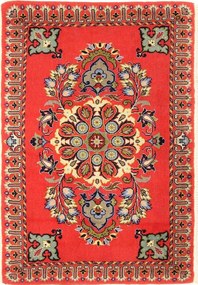 Kashan Tappeto persiano 60 x 100 Rosso (Iran) Annodato A Mano