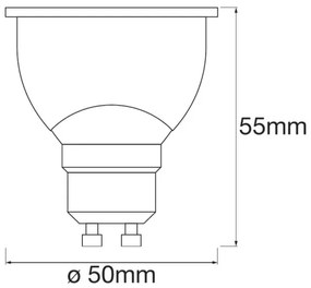 SET 3x LED lampadine dimmerabile SMART+ GU10/5W/230V 2700K Wi-Fi - Ledvance
