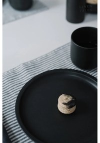 Runner da tavola in lino 150x40 cm Thin Black Stripes - Linen Tales