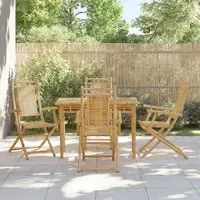 Sedie da Giardino Pieghevoli 4 pz 53x66x99 cm in Bamb 3278514