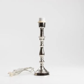 Brilagi - Lampada da tavolo CERIA 1xE27/60W/230V diametro 25 cm cromo lucido/grigio