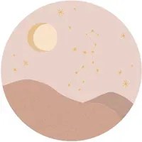 Eijffinger Carta da parati panoramica Star Sign Circles Rose - Virgo