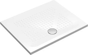 Piatto doccia in ceramica PUNTO bianco L 100 x L 80 x H 3.5 cm lucido