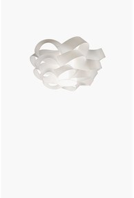 Plafoniera Moderna 1 Luce Cloud D40 In Polilux Bianco Made In Italy