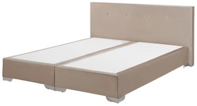 Letto contenitore velluto beige 180 x 200 cm CONSUL Beliani