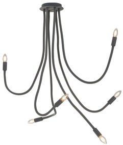 Lampadario Plafoniera Lover Eclettico Colore Nero 40W Mis 120 x 150 cm