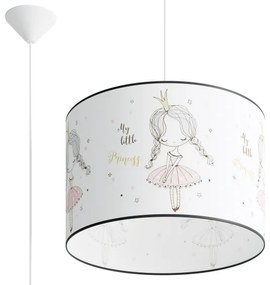 Sollux SL.1415 - Lampadario a sospensione per bambini PRINCESS 1xE27/15W/230V diametro 40 cm