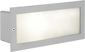 EGLO 88008 - Lampada da incasso per esterni ZIMBA 1xE27/60W argento/bianco IP44