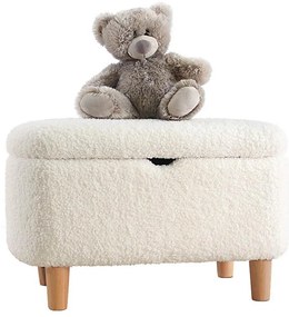 Pouf PIXI 37x61 cm bianco