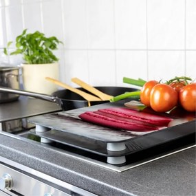 WENKO 2521496100 - Copri piano cottura 52x30 cm multicolore/grigio/trasparente