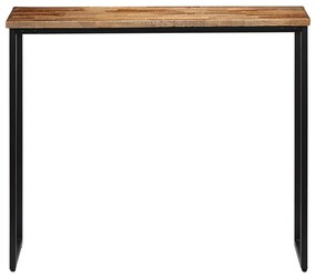 Tavolo consolle in legno di teak rigenerato 90x30x76 cm