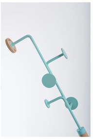 Appendiabiti in legno massiccio di quercia con dettagli blu Hook - Gazzda