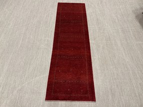 Loribaft Tappeto 90x300 Rosso (Iran) Annodato A Mano