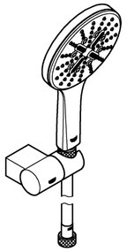 GROHE 26580000 - RAINSHOWER SMARTACTIVE 130 Set doccia manuale 1500 mm Cromo