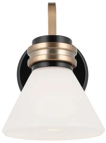 Kichler KL-FARUM1-BK - LED Lampada da bagno FARUM 1xG9/3W/230V nero/ottone