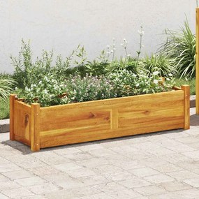 Letto Rialzato Da Giardino İn Legno Di Acacia 100x30x25 Cm /