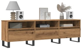 Mobile Porta Tv Rovere Artigianale 150x30x44,5 Cm Multistrato /
