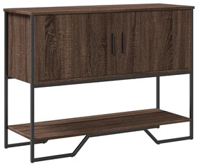 Tavolo Consolle Rovere Marrone 100x35x74,5 Cm İn Truciolato /
