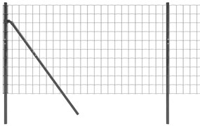 Recinzione Metallica Antracite 1x25 m in Acciaio Zincato