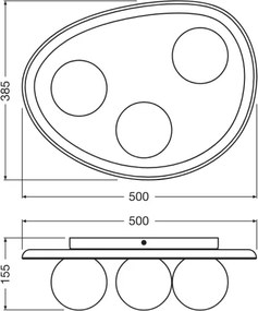 Osram - Plafoniera ACACIA NEST 3xG9/5W/230V acacia