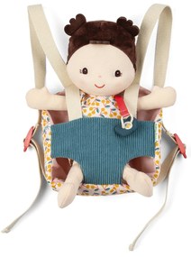 Lilliputiens - Bambola di stoffa Jeanne e marsupio porta-bebè