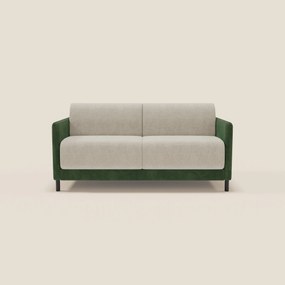 Narciso divano letto desing con materasso H18 cm bicolore con struttura in microfibra smacchiabile e imbottiture in elegante tessuto impermeabile T06