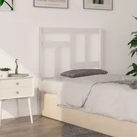 Testiera per Letto Bianca 80,5x4x100 cm Legno Massello di Pino 818946